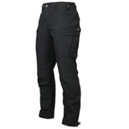 Santor | Tactical Pants for Men - Waterproof Rip Stop Cotton Blend 9 Pocket Cargo Combat Fit-Tactical Pants-Black-28W/32L-Camoufit