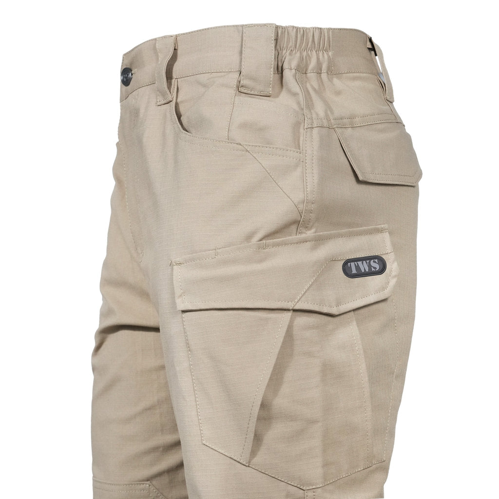 Santor | Tactical Pants for Men - Waterproof Rip Stop Cotton Blend 9 Pocket Cargo Combat Fit-Tactical Pants-Black-28W/32L-Camoufit