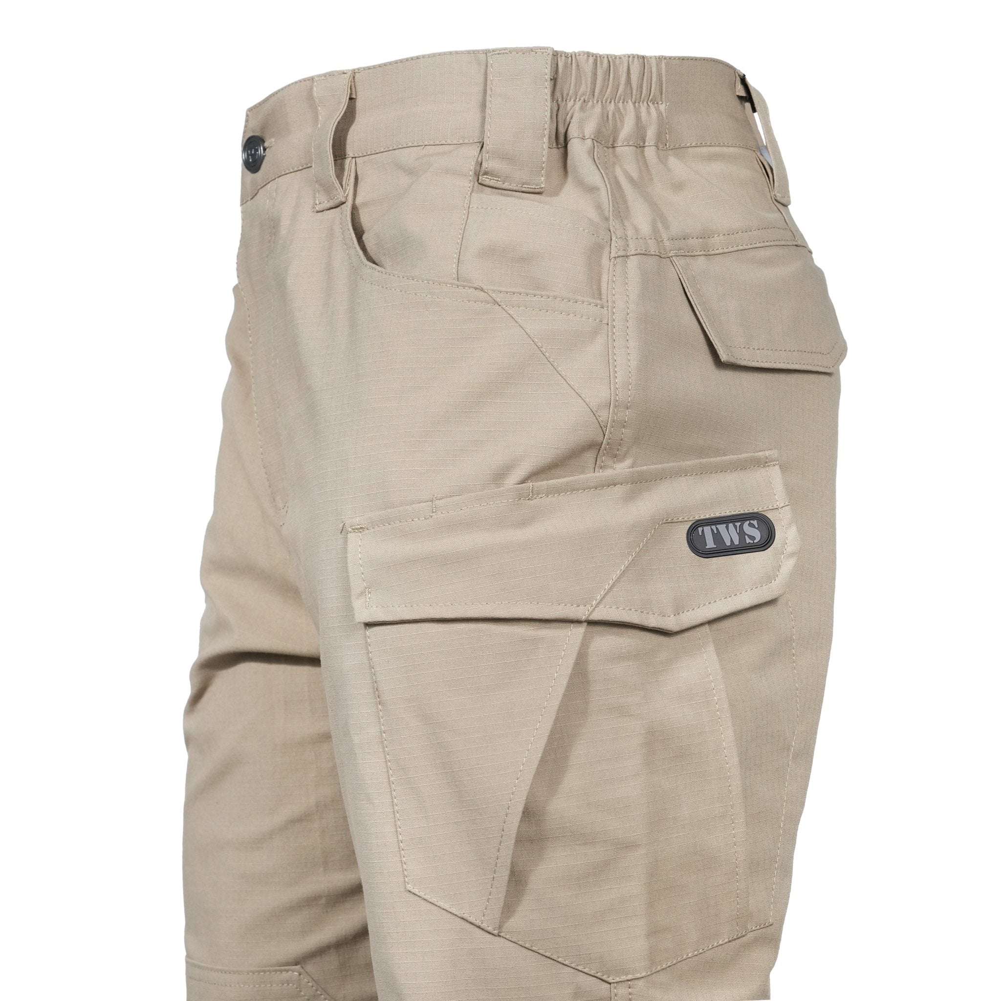 Santor | Tactical Pants for Men - Waterproof Rip Stop Cotton Blend 9 Pocket Cargo Combat Fit-Tactical Pants-Black-28W/32L-Camoufit