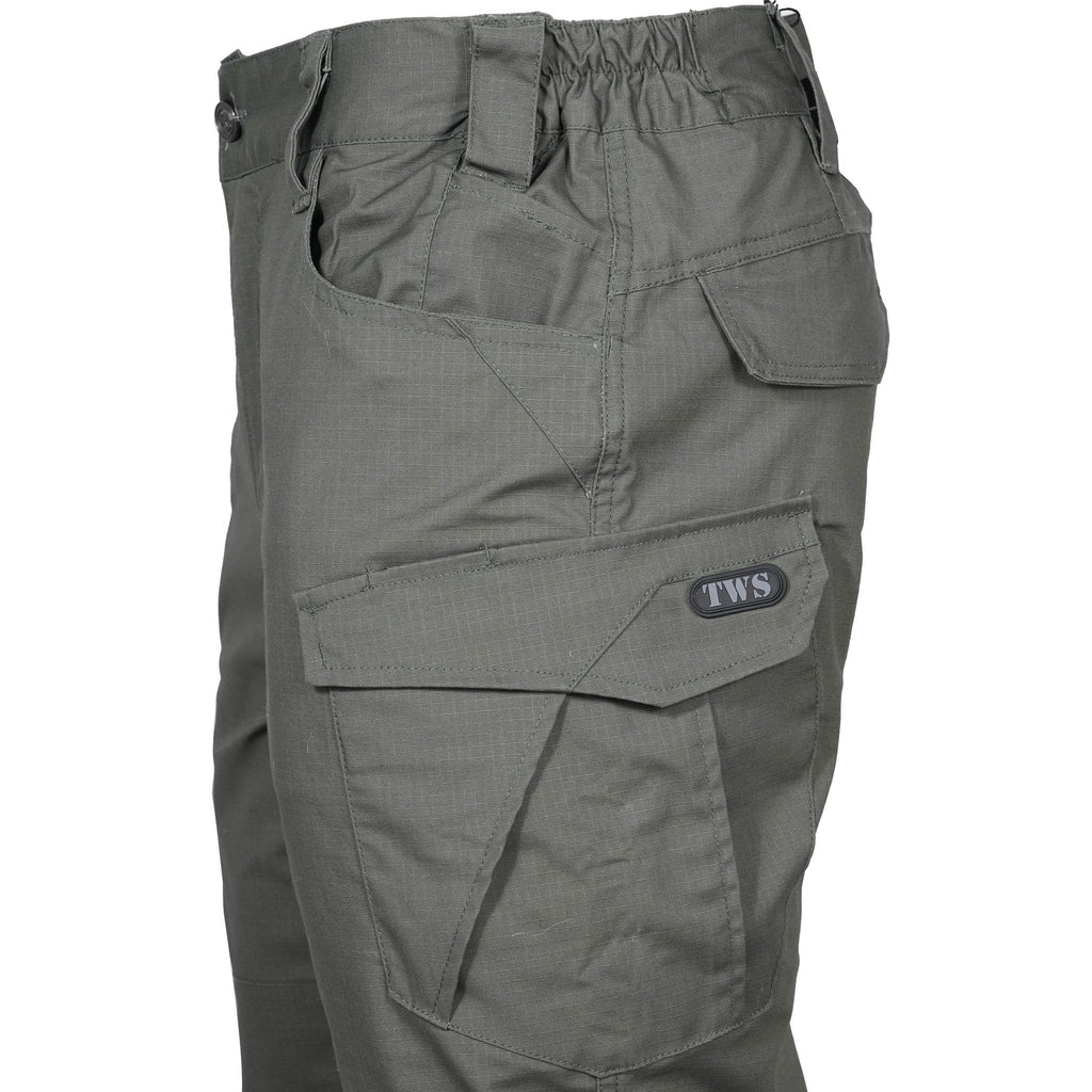Santor | Tactical Pants for Men - Waterproof Rip Stop Cotton Blend 9 Pocket Cargo Combat Fit-Tactical Pants-Black-28W/32L-Camoufit