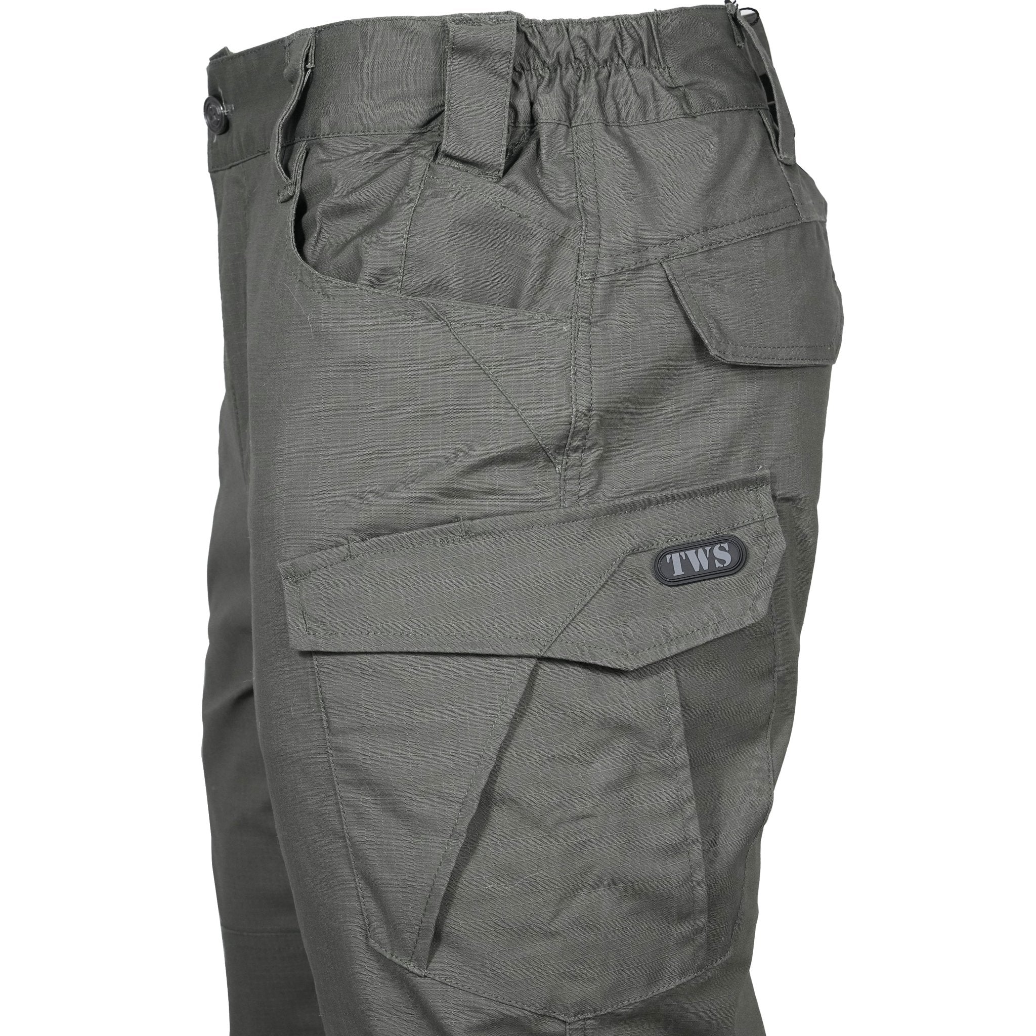 Santor | Tactical Pants for Men - Waterproof Rip Stop Cotton Blend 9 Pocket Cargo Combat Fit-Tactical Pants-Black-28W/32L-Camoufit