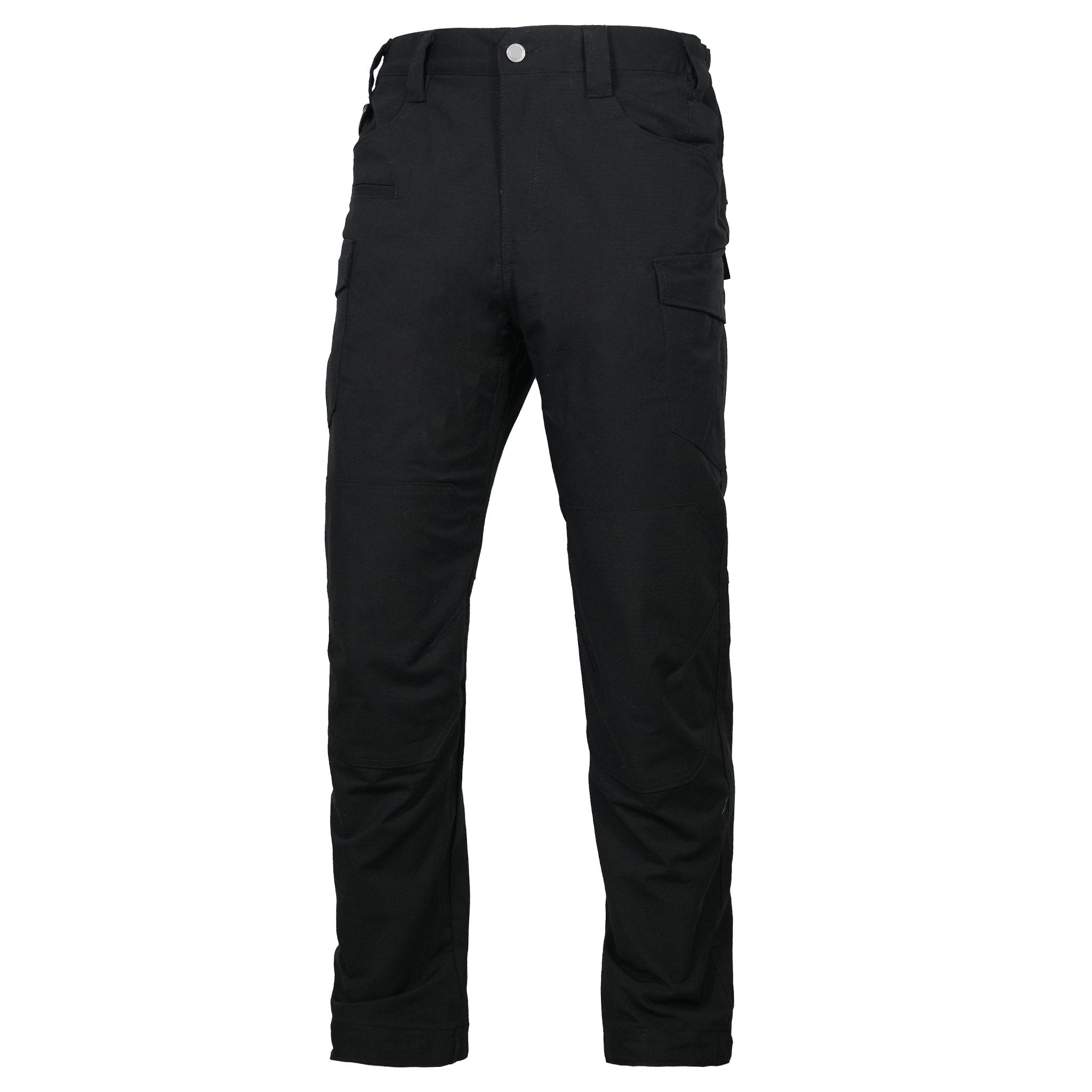Santor | Tactical Pants for Men - Waterproof Rip Stop Cotton Blend 9 Pocket Cargo Combat Fit-Tactical Pants-Black-28W/32L-Camoufit