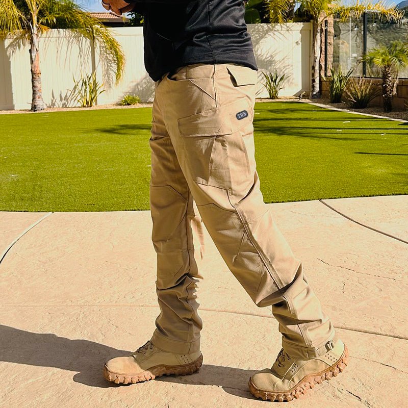 Santor | Tactical Pants for Men - Waterproof Rip Stop Cotton Blend 9 Pocket Cargo Combat Fit-Tactical Pants-Black-28W/32L-Camoufit
