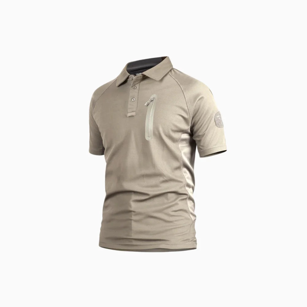 Deloro | Battle Top 3 Pack for Men - Short Sleeve Quick Dry Fit-Tactical Top-Black-S-Camoufit