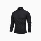 Auren | Long Sleeve Tee for Men - UPF 50 Quick Dry Athletic Fit-Tactical Top-Black-M-Camoufit