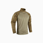 Ventor | Tactical Combat Shirt for Men - Long Sleeve Half Zip Outdoor Fit-Tactical Top-Black-S-Camoufit