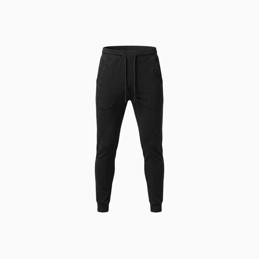 Men's Slim Fit Joggers – Breathable Stretch Active Fit-men's sweatpants-Black-M-