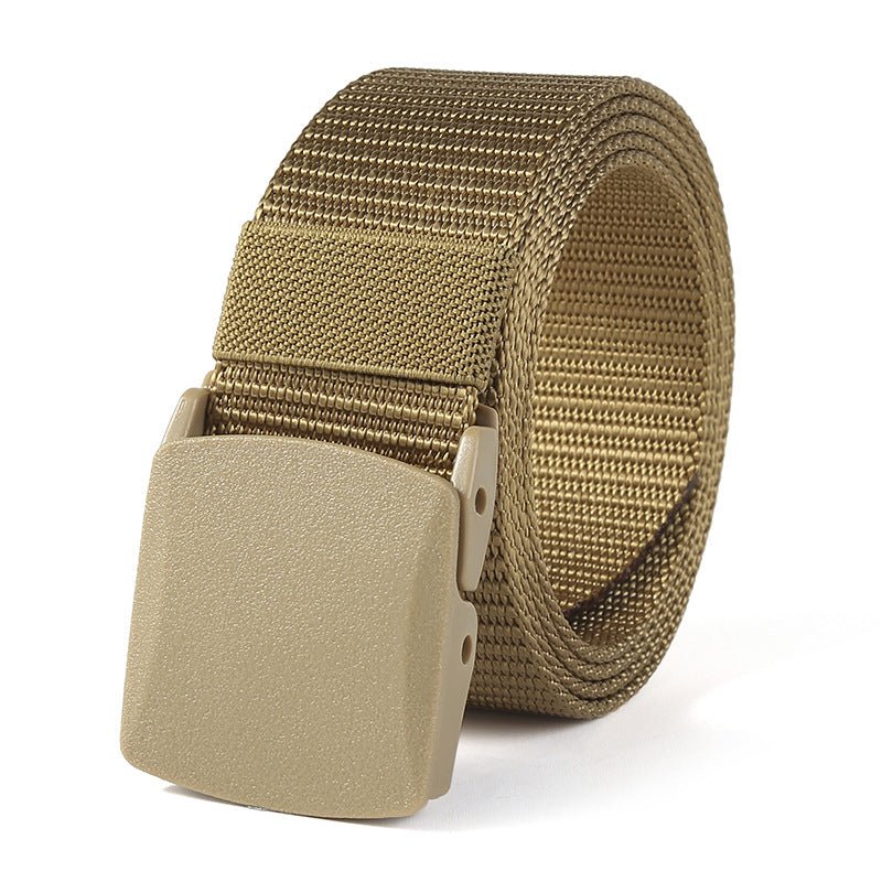 Arvon | Tactical Duty Belt for Men - Nylon Quick Release Velcro Adjustable Fit-Belt-Khaki-Camoufit