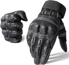Elvio | Tactical Gloves for Men - Impact Protection Cut Resistant Heavy-Duty Fit-Gloves-Black-S-Camoufit