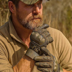 Elvio | Tactical Gloves for Men - Impact Protection Cut Resistant Heavy-Duty Fit-Gloves-Army Green-S-Camoufit