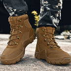 Veylor | Tactical Combat Boots for Men - Waterproof Anti-Skid Rugged Grip Fit-Tactical Boots-Black-5.5-Camoufit