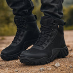 Veylor | Tactical Combat Boots for Men - Waterproof Anti-Skid Rugged Grip Fit-Tactical Boots-Black-5.5-Camoufit