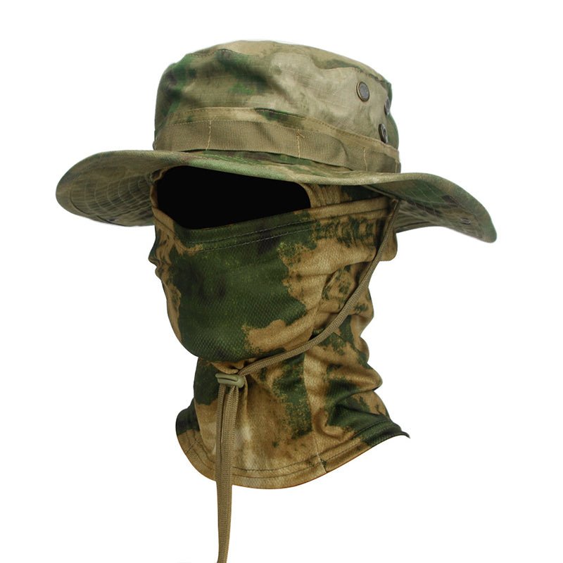 Veyron | UV Protection Boonie Hat with Balaclava - Wide Brim Fishing Hiking Hunting Hat-Hat-Mountain-Forest-Camoufit