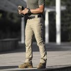Solano | Tactical Pants for Men - Stretch Cotton Blend 8 Pocket Cargo Urban Relaxed Fit-Tactical Cargo Pants-Black-28W/30L-Camoufit