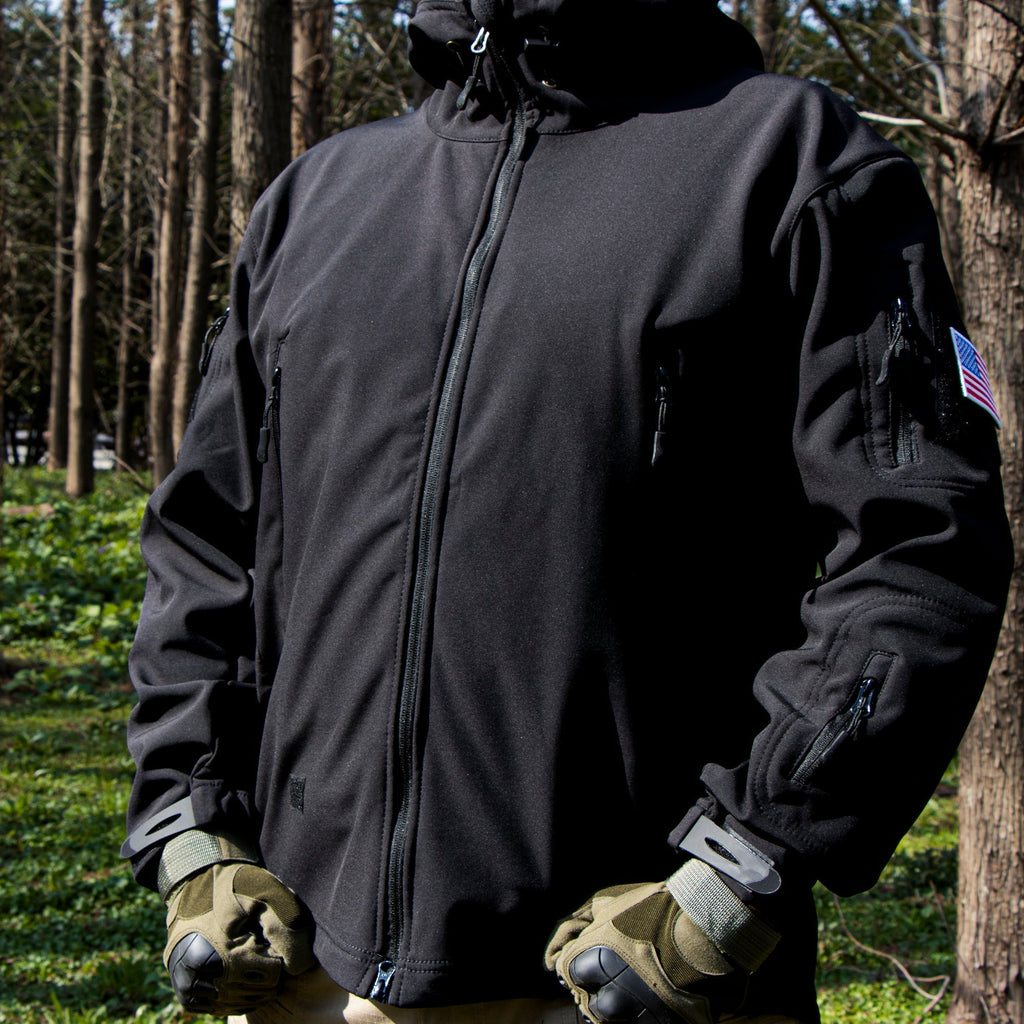 Alvaro | Softshell Tactical Jacket for Men - Waterproof Fleece Lined Fit-Tactical Jackets-Army Green-S-Camoufit
