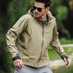 Alvaro | Softshell Tactical Jacket for Men - Waterproof Fleece Lined Fit-Tactical Jackets-Khaki-S-Camoufit