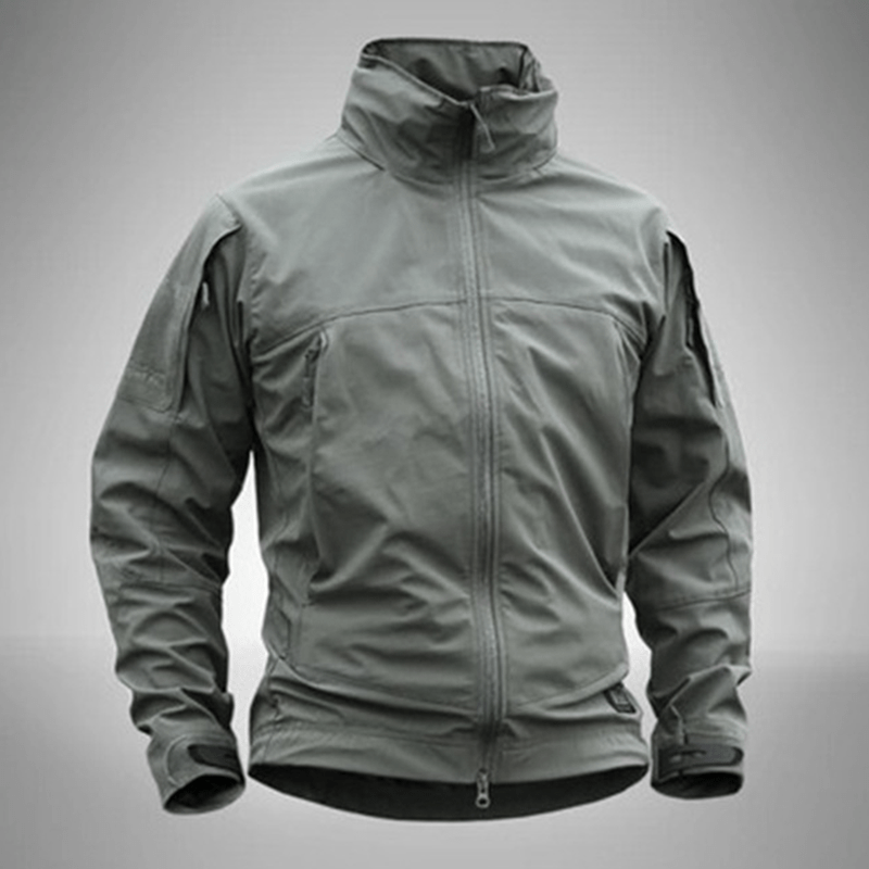 Alvaro | Softshell Tactical Jacket for Men - Waterproof Fleece Lined Fit-Tactical Jackets-Army Green-S-Camoufit