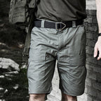 Orson | Tactical Shorts for Men - Waterproof Rip Stop Cotton Blend Multi Pocket EDC Cargo Fit-Tactical Shorts-Khaki-28W-Camoufit