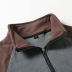 Bellaro | Fleece Pullover Jumper for Men - Warm Soft Long Sleeve Ribbed Cuff Slim Fit-Tactical Top-Coffee-S-Camoufit