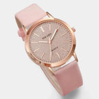 Vayana | Watch for Women - Slim Profile Leather Band Elegant Refined Minimalist Fit-Watches-Black-Camoufit